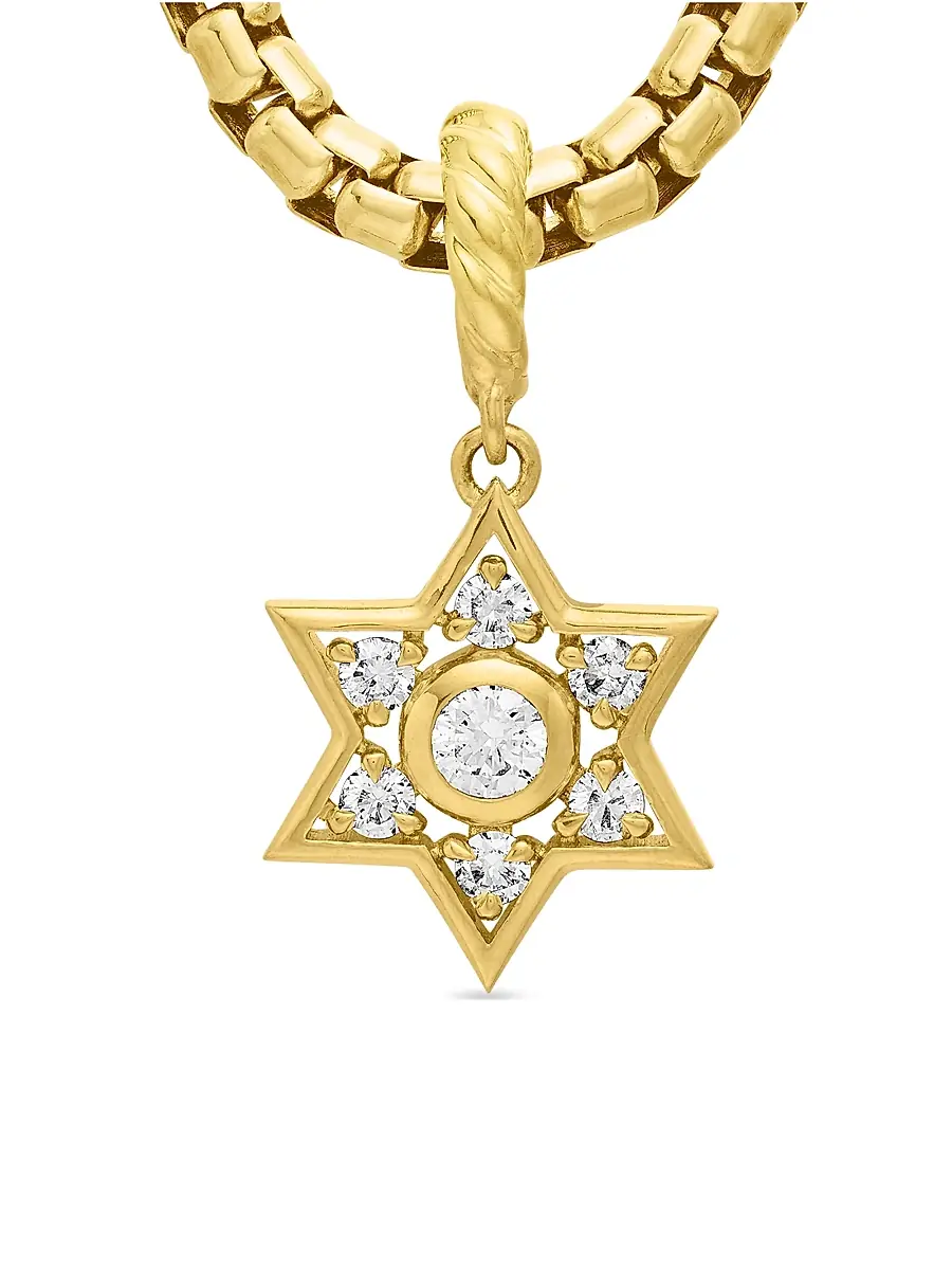 David Yurman Women's Star Of David Pendant In 18K Yellow Gold With Diamonds - Diamond | Thumbnail 5 David Yurman Women's Star Of David Pendant In 18K Yellow Gold With Diamonds - Diamond | Thumbnail 5