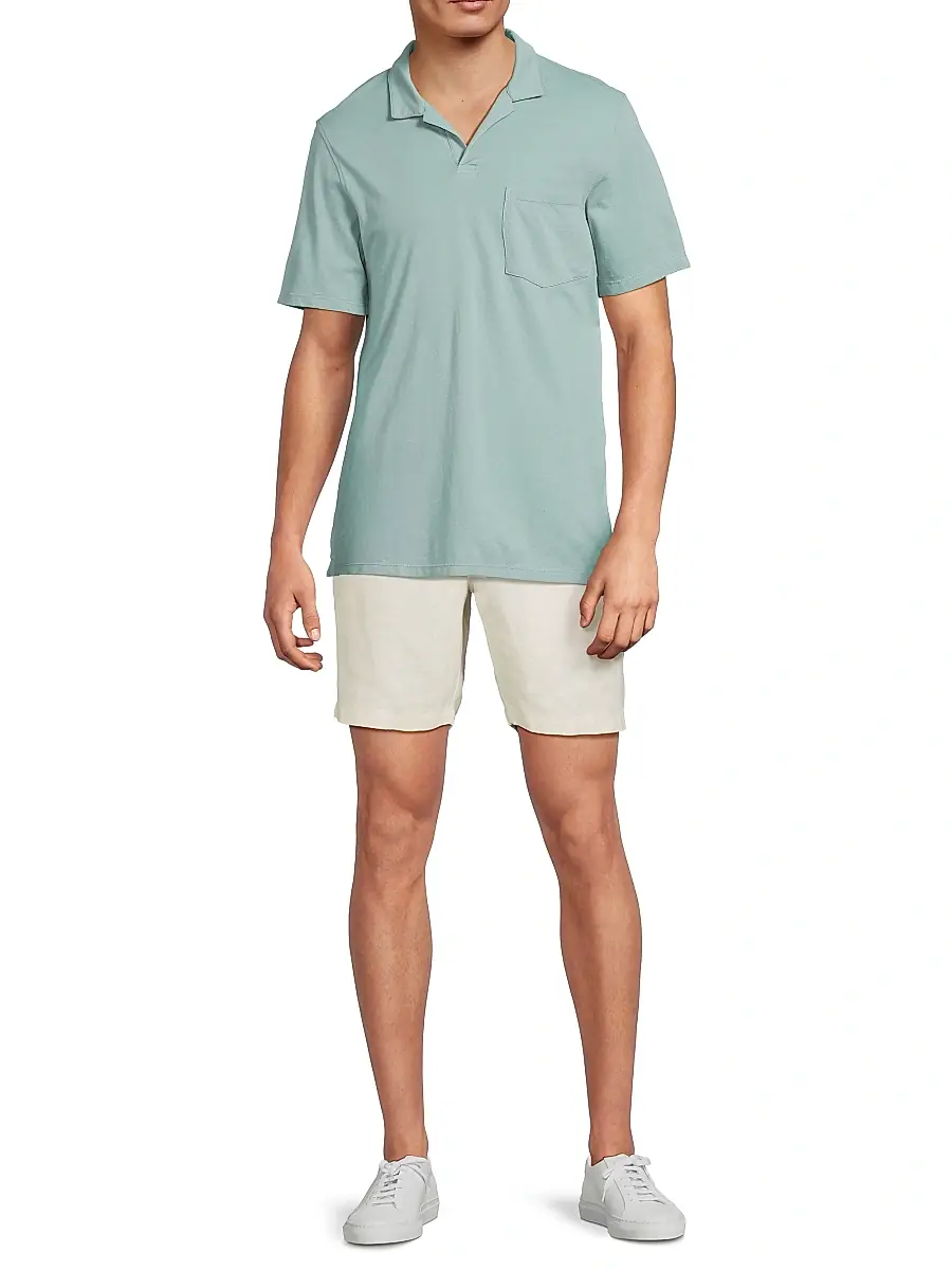 Onia Men's Linen Fixed-Waist Shorts | Thumbnail 2 Onia Men's Linen Fixed-Waist Shorts | Thumbnail 2