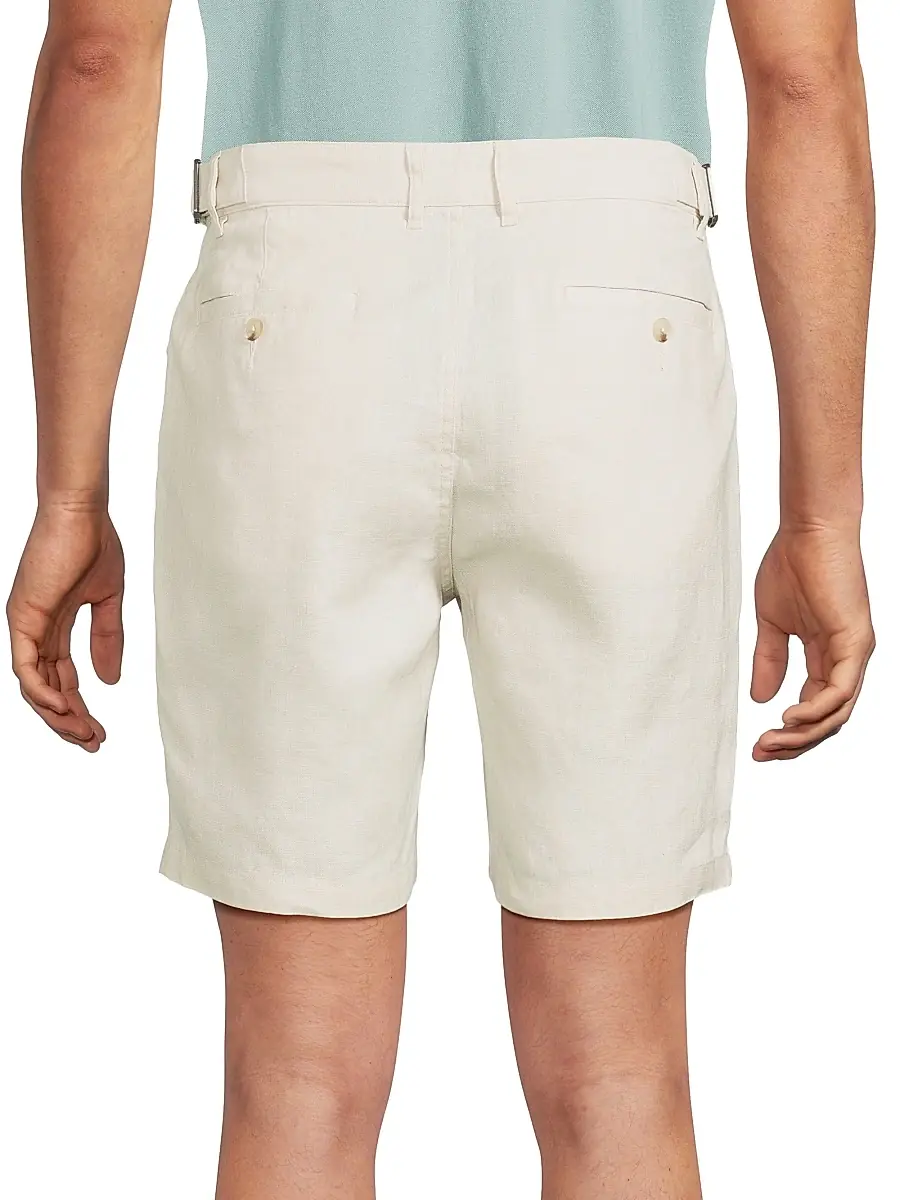 Onia Men's Linen Fixed-Waist Shorts | Thumbnail 5 Onia Men's Linen Fixed-Waist Shorts | Thumbnail 5
