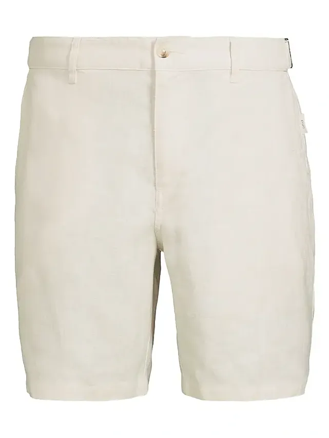 Onia Men's Linen Fixed-Waist Shorts | Thumbnail 1 Onia Men's Linen Fixed-Waist Shorts | Thumbnail 1
