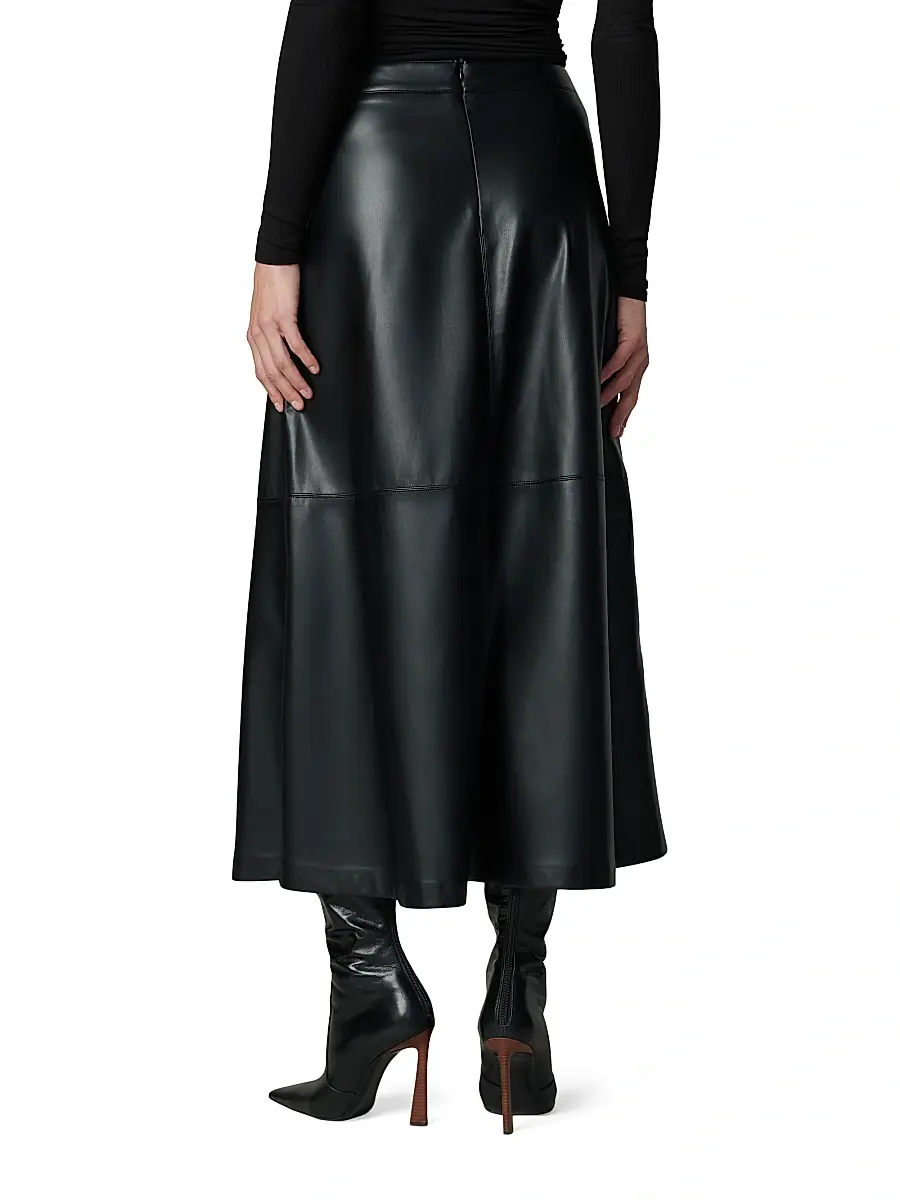 Joe's Jeans Women's x Dani Michelle The Tavi Faux Leather Maxi Skirt | Thumbnail 5