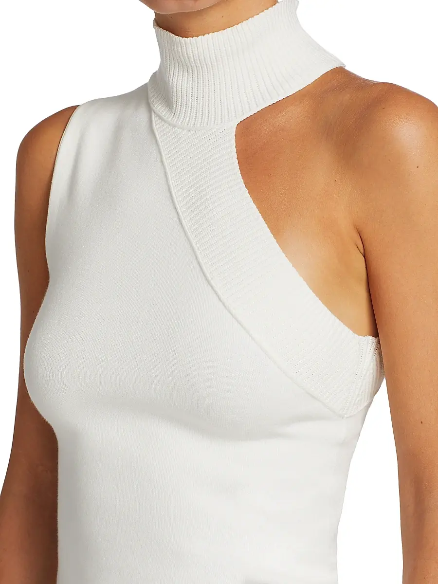 Alice + Olivia Women's Kiki Multi-Stitch Cutout Tank Top | Thumbnail 6 Alice + Olivia Women's Kiki Multi-Stitch Cutout Tank Top | Thumbnail 6