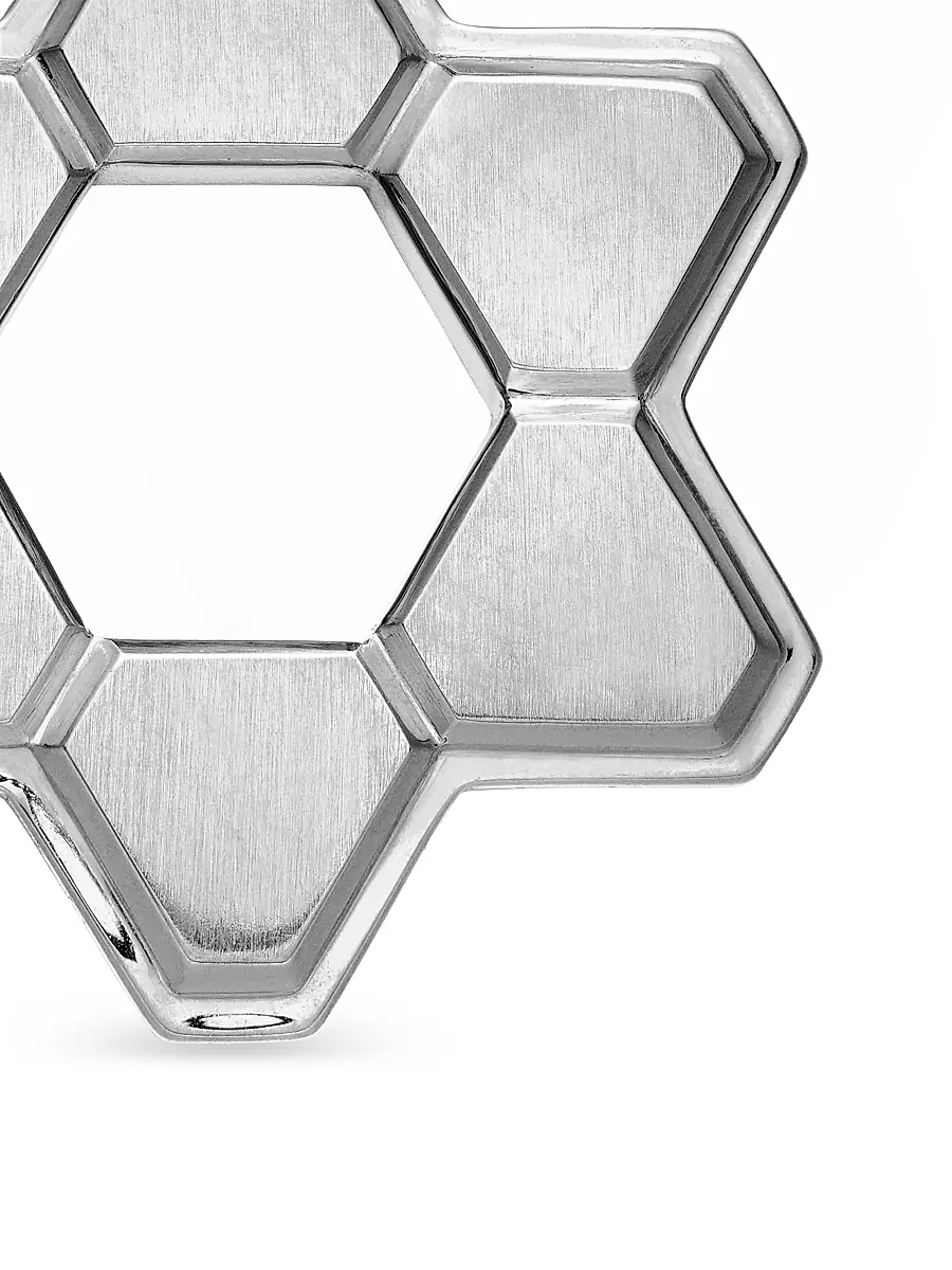 David Yurman Men's Deco Star of David Pendant in Sterling Silver, 24mm - Silver | Thumbnail 6 David Yurman Men's Deco Star of David Pendant in Sterling Silver, 24mm - Silver | Thumbnail 6