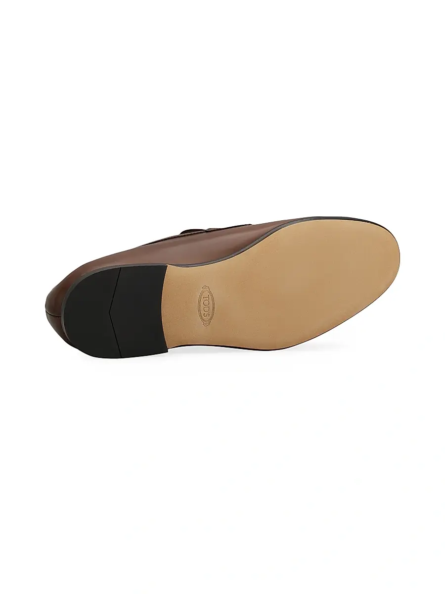 Tod's Men's Mocassino Cuoio Leather Penny Loafers | Thumbnail 4 Tod's Men's Mocassino Cuoio Leather Penny Loafers | Thumbnail 4