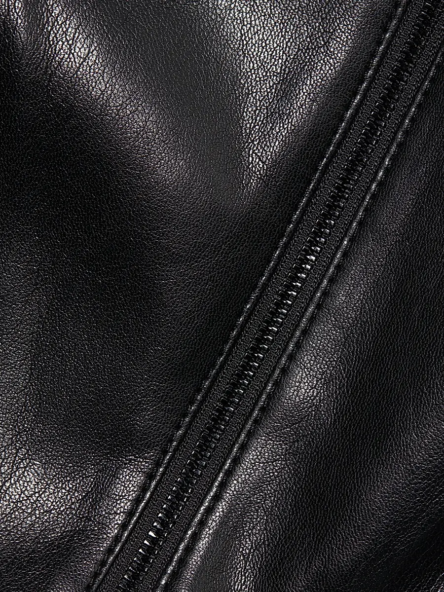 Alice + Olivia Women's Ellis Zip-Front Faux Leather Minidress | Thumbnail 7 Alice + Olivia Women's Ellis Zip-Front Faux Leather Minidress | Thumbnail 7