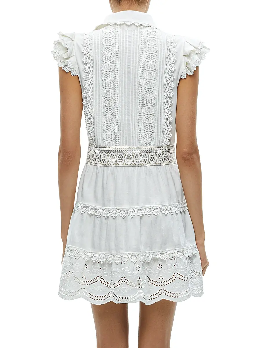 Alice + Olivia Women's Meeko Cotton Mini Shirtdress | Thumbnail 5