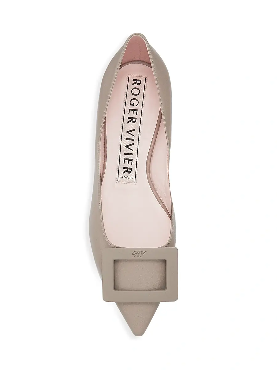 Roger Vivier Women's Gommettine Leather Flats | Thumbnail 5 Roger Vivier Women's Gommettine Leather Flats | Thumbnail 5