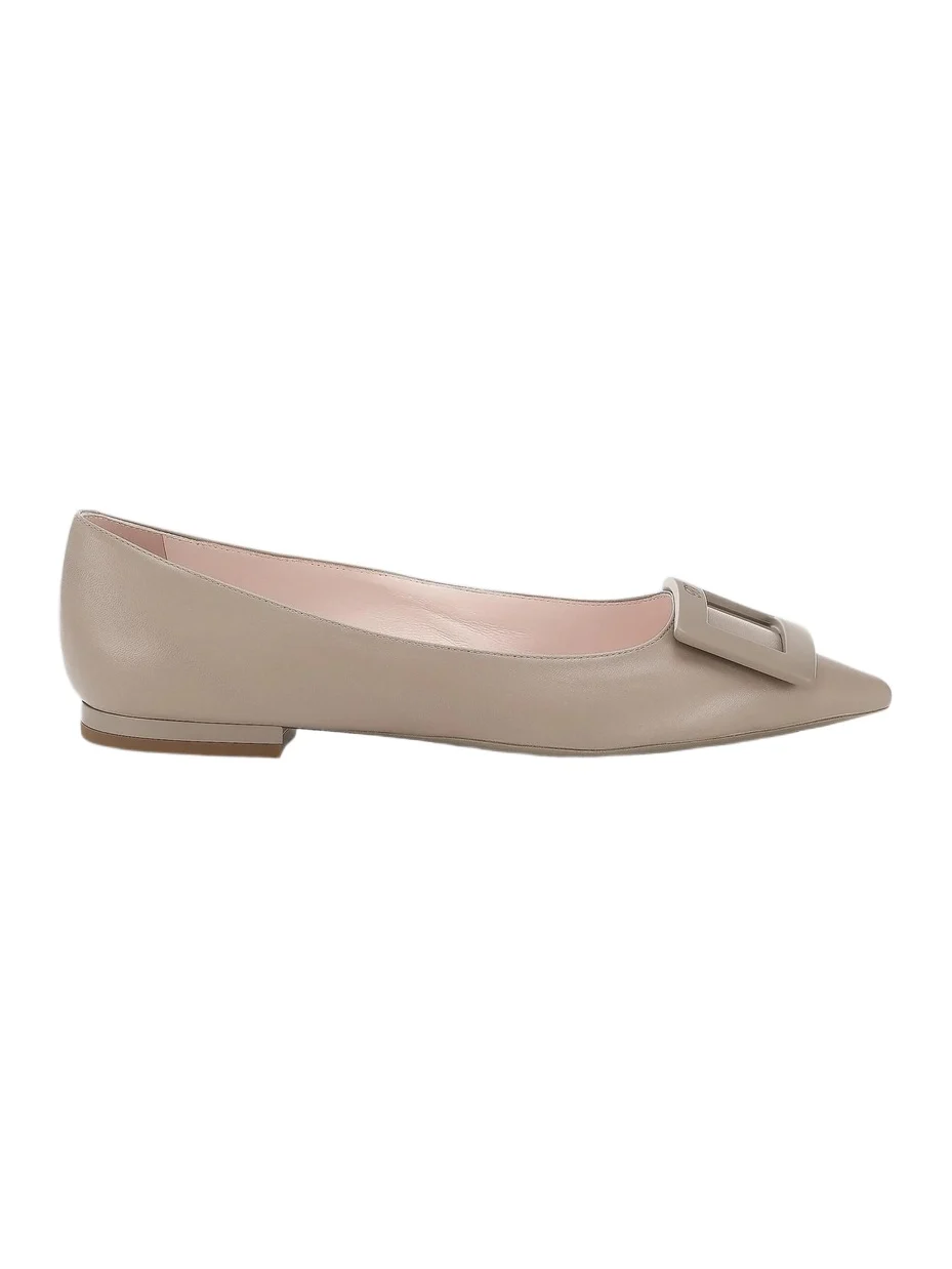 Roger Vivier Women's Gommettine Leather Flats