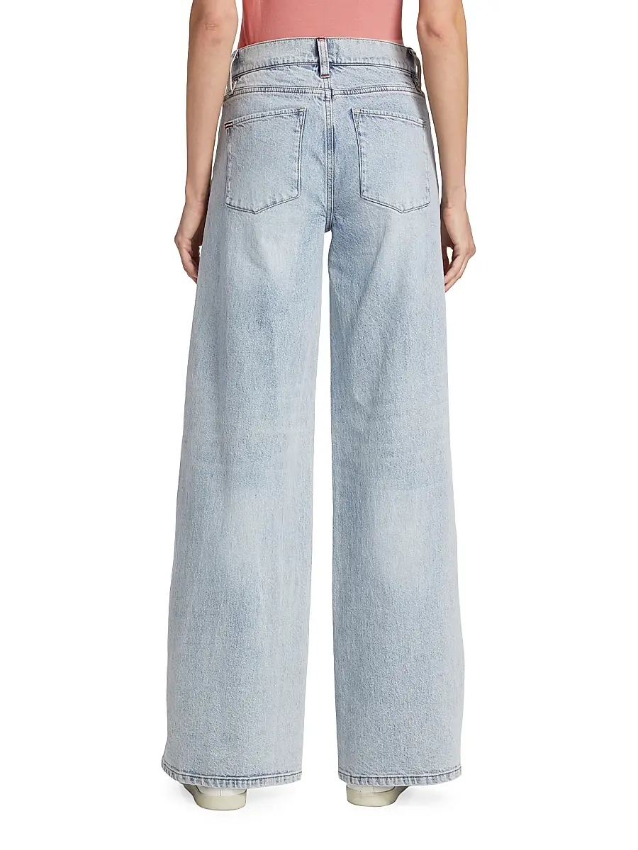 Alice + Olivia Women's Trish Mid-Rise Stretch Baggy Jeans | Thumbnail 5 Alice + Olivia Women's Trish Mid-Rise Stretch Baggy Jeans | Thumbnail 5