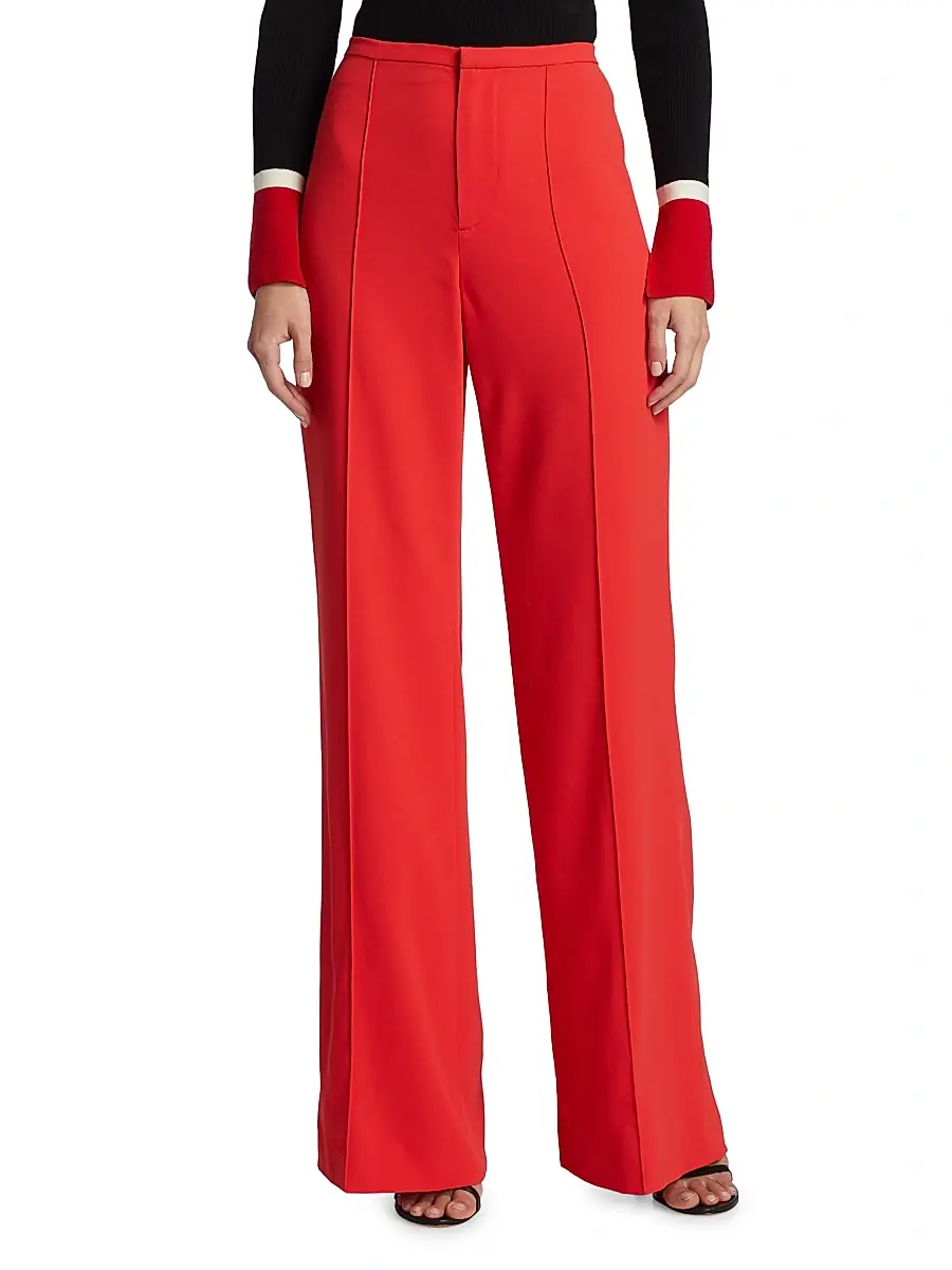 Alice + Olivia Women's Dylan High-Waisted Wide-Leg Pants | Thumbnail 3 Alice + Olivia Women's Dylan High-Waisted Wide-Leg Pants | Thumbnail 3