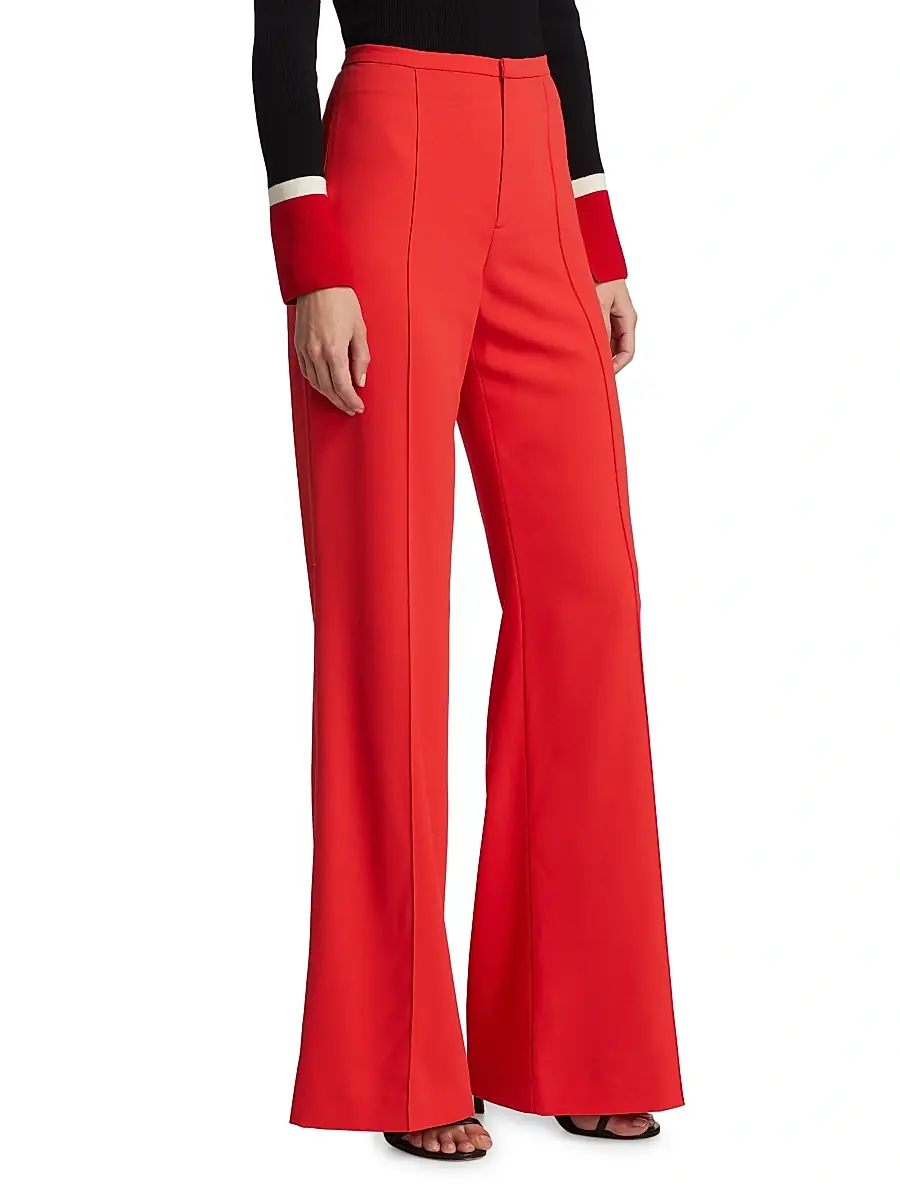 Alice + Olivia Women's Dylan High-Waisted Wide-Leg Pants | Thumbnail 4 Alice + Olivia Women's Dylan High-Waisted Wide-Leg Pants | Thumbnail 4