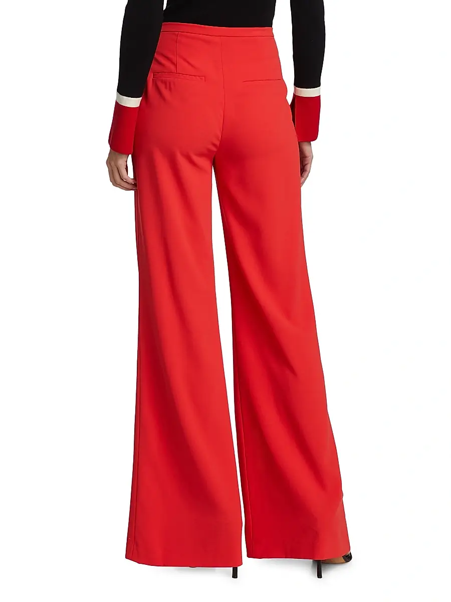 Alice + Olivia Women's Dylan High-Waisted Wide-Leg Pants | Thumbnail 5 Alice + Olivia Women's Dylan High-Waisted Wide-Leg Pants | Thumbnail 5