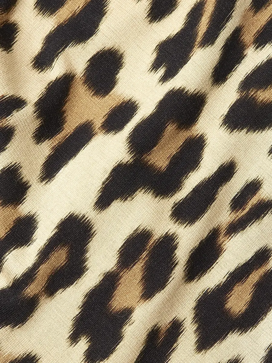 ALICE + OLIVIA Women's Delora Leopard Sleeveless Bodycon Dress - Textured Leopard | Thumbnail 6