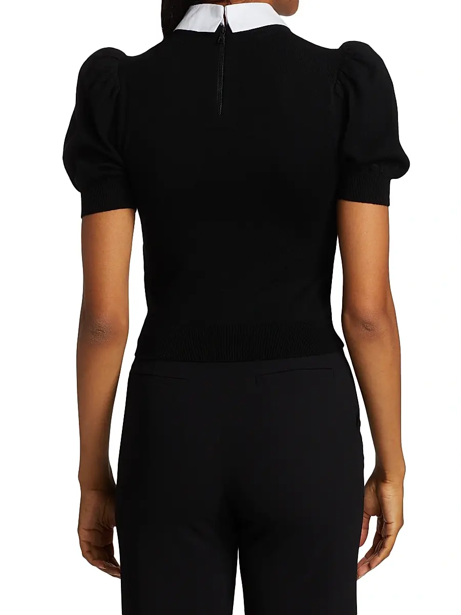 Alice + Olivia Women's Chase Puff-Sleeve Sweater | Thumbnail 5 Alice + Olivia Women's Chase Puff-Sleeve Sweater | Thumbnail 5