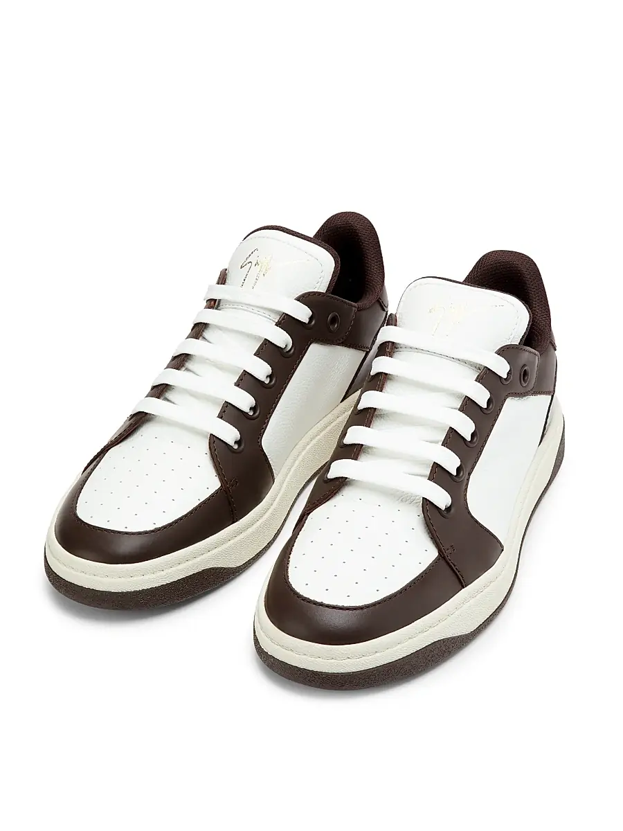 Giuseppe Zanotti Men's Colorblocked Leather Low-Top Sneakers | Thumbnail 2 Giuseppe Zanotti Men's Colorblocked Leather Low-Top Sneakers | Thumbnail 2