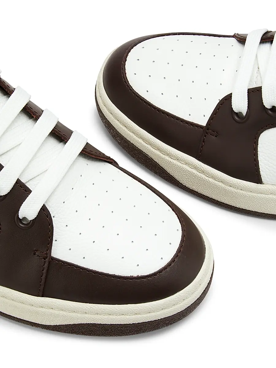 Giuseppe Zanotti Men's Colorblocked Leather Low-Top Sneakers | Thumbnail 5 Giuseppe Zanotti Men's Colorblocked Leather Low-Top Sneakers | Thumbnail 5