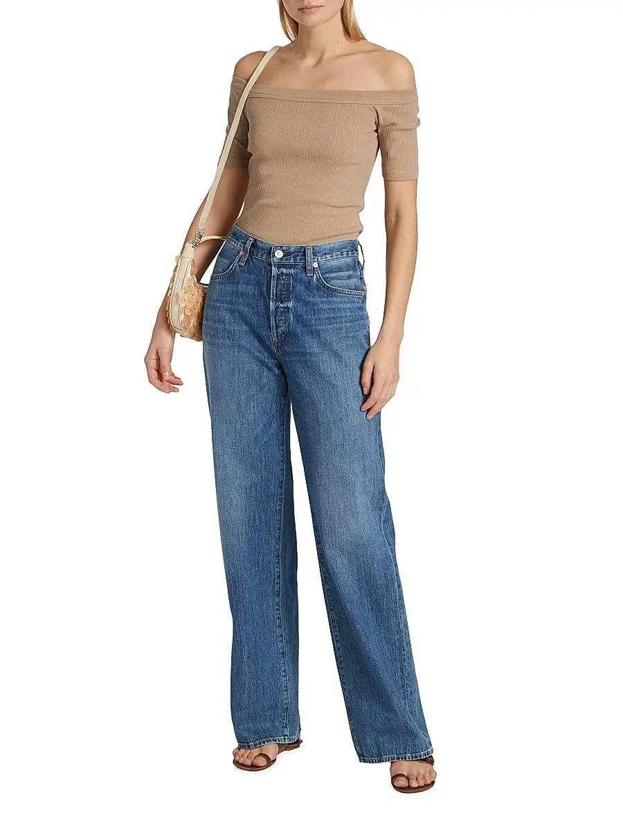 Citizens of Humanity Women's Annina High-Rise Rigid Wide-Leg Jeans | Thumbnail 2