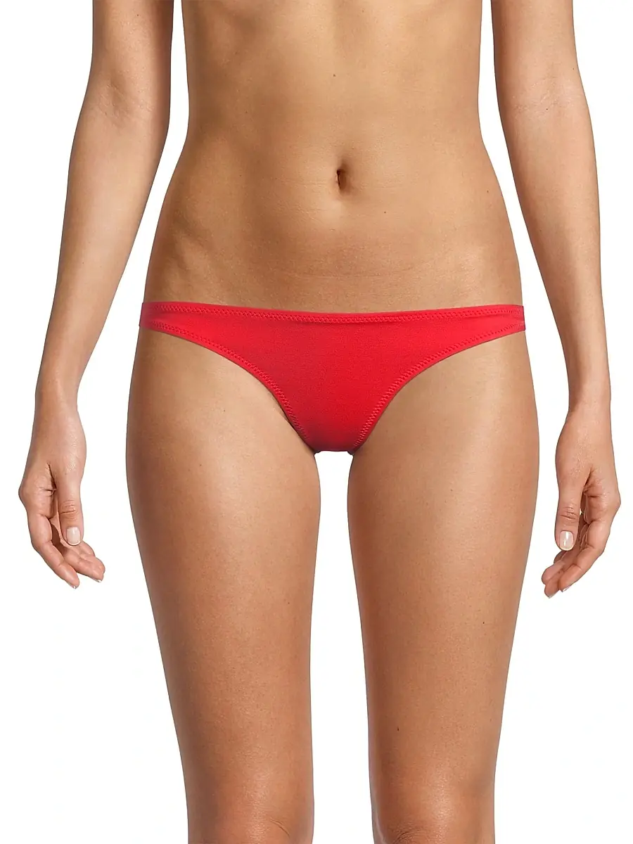 Solid & Striped Women's Low-Rise Bikini Bottom - Ruby | Thumbnail 3 Solid & Striped Women's Low-Rise Bikini Bottom - Ruby | Thumbnail 3