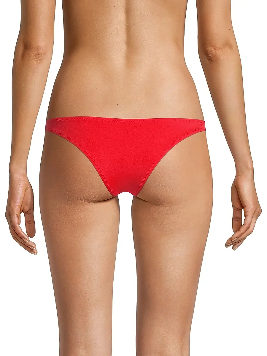 Solid & Striped Women's Low-Rise Bikini Bottom - Ruby | Thumbnail 4 Solid & Striped Women's Low-Rise Bikini Bottom - Ruby | Thumbnail 4
