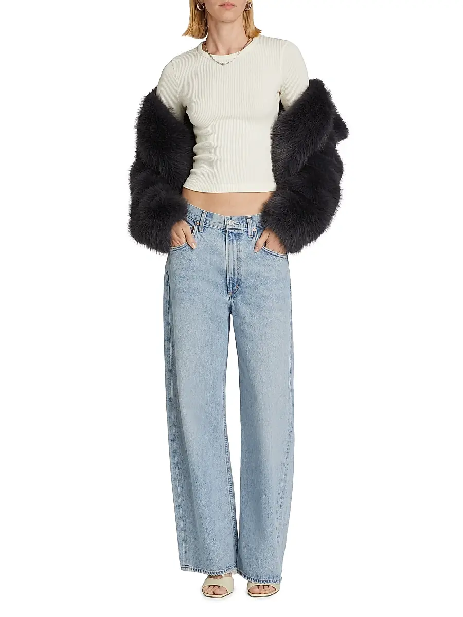 AGOLDE Women's Low Curve Mid-Rise Jeans | Thumbnail 2 AGOLDE Women's Low Curve Mid-Rise Jeans | Thumbnail 2