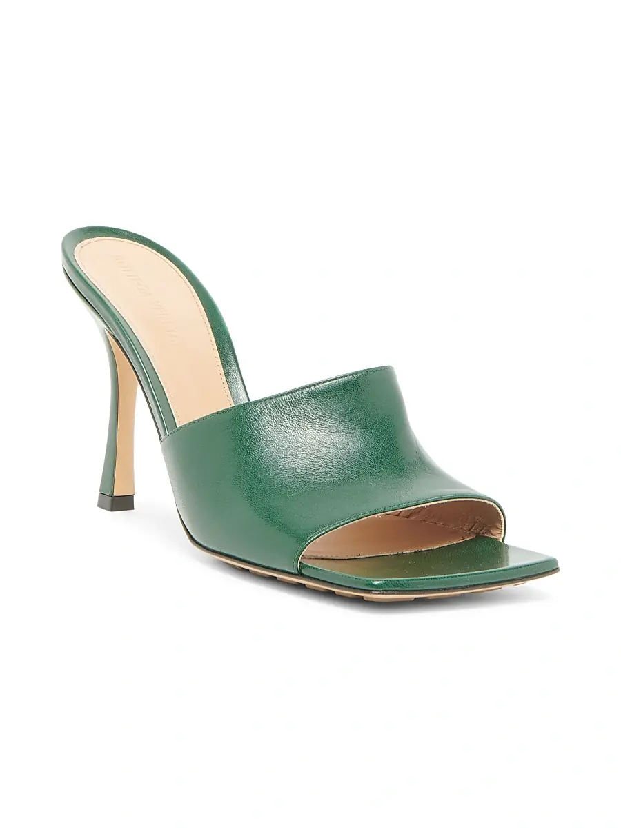 Bottega Veneta Women's Stretch Leather Mules - Pine | Thumbnail 2 Bottega Veneta Women's Stretch Leather Mules - Pine | Thumbnail 2