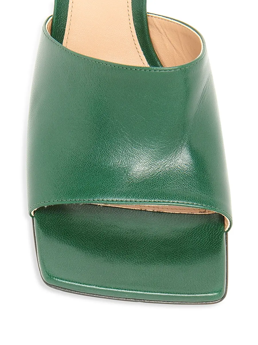 Bottega Veneta Women's Stretch Leather Mules - Pine | Thumbnail 4 Bottega Veneta Women's Stretch Leather Mules - Pine | Thumbnail 4