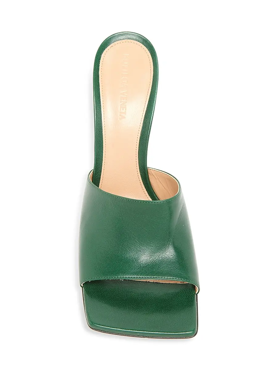 Bottega Veneta Women's Stretch Leather Mules - Pine | Thumbnail 5 Bottega Veneta Women's Stretch Leather Mules - Pine | Thumbnail 5