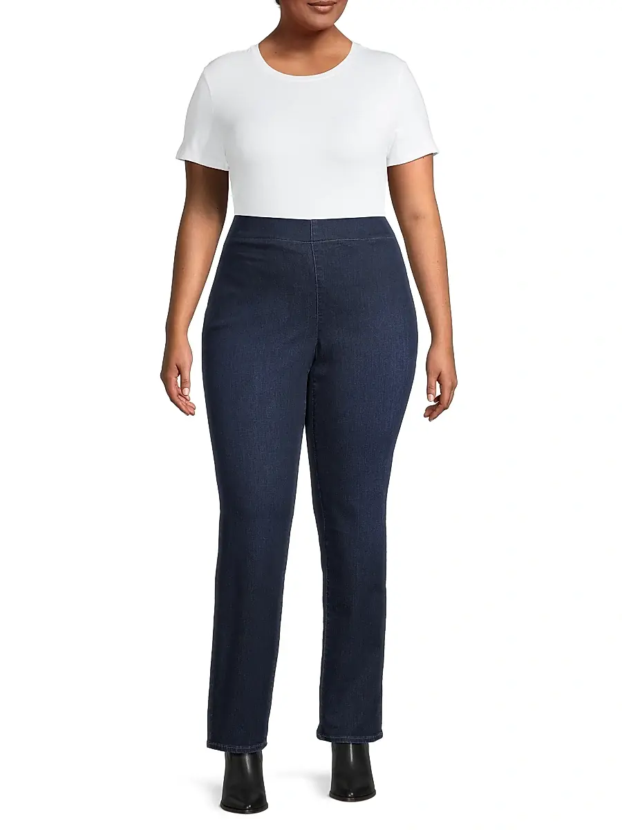 NYDJ Women's Bailey Straight-Leg Jeans | Thumbnail 2 NYDJ Women's Bailey Straight-Leg Jeans | Thumbnail 2