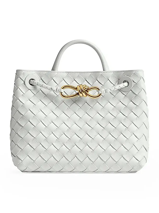 Women's Andiamo Small Intrecciato-Leather Top-Handle Bag