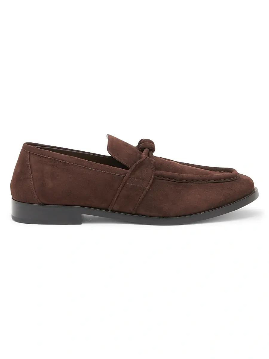 Bottega Veneta Men's Astaire Leather Knot-Detail Loafers - Cypress | Thumbnail 12 Bottega Veneta Men's Astaire Leather Knot-Detail Loafers - Cypress | Thumbnail 12