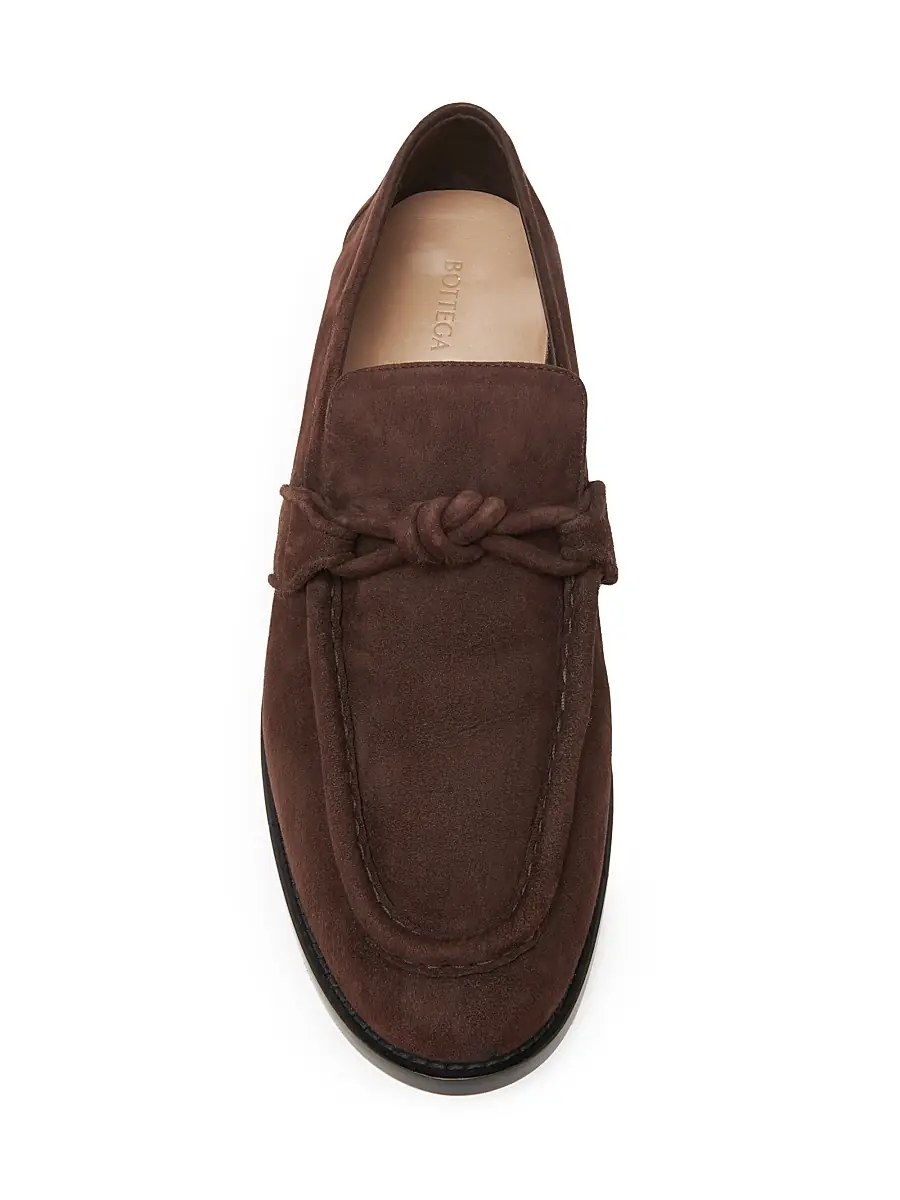Bottega Veneta Men's Astaire Leather Knot-Detail Loafers - Cypress | Thumbnail 15 Bottega Veneta Men's Astaire Leather Knot-Detail Loafers - Cypress | Thumbnail 15
