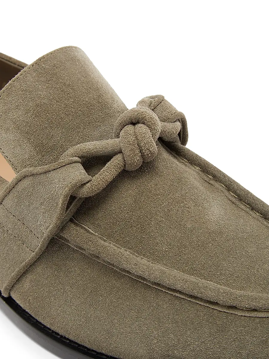 Bottega Veneta Men's Astaire Leather Knot-Detail Loafers - Cypress | Thumbnail 5 Bottega Veneta Men's Astaire Leather Knot-Detail Loafers - Cypress | Thumbnail 5