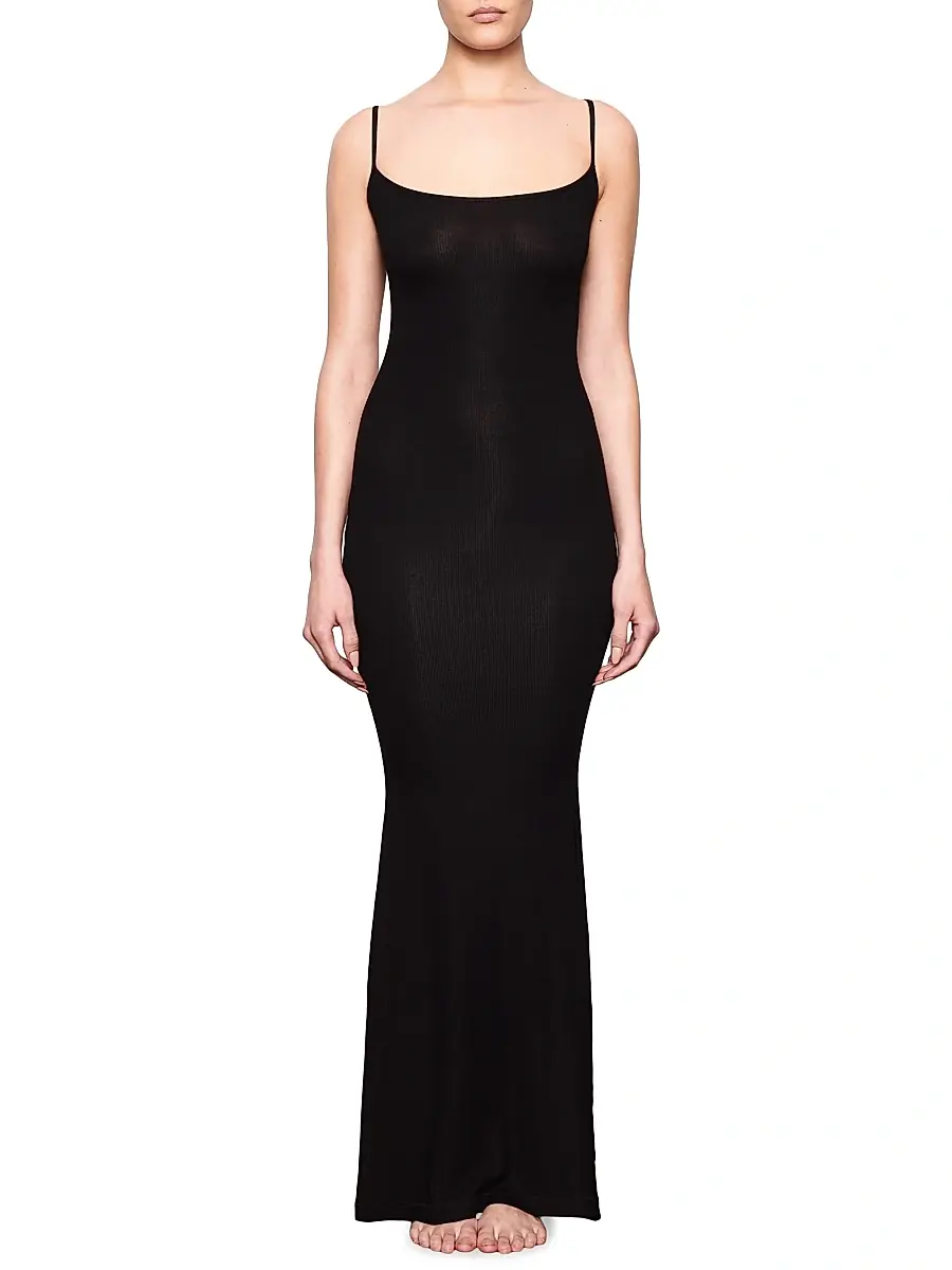 Skims Women's Soft Lounge Long Slip Dress | Thumbnail 2 Skims Women's Soft Lounge Long Slip Dress | Thumbnail 2
