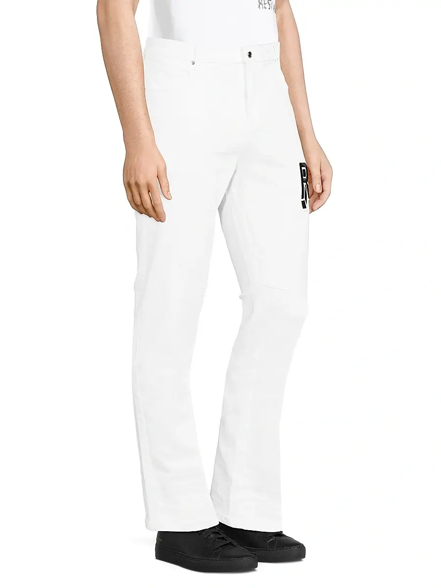 RTA Men's Bryant Stretch Slim-Fit Jeans - White Collegiate | Thumbnail 4 RTA Men's Bryant Stretch Slim-Fit Jeans - White Collegiate | Thumbnail 4