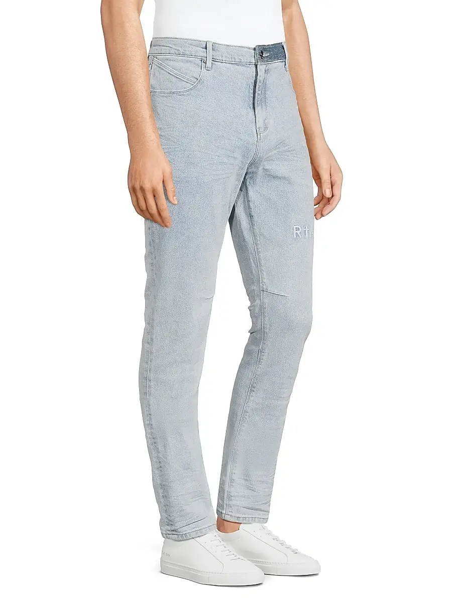 RTA Men's Bryant Stretch Slim-Fit Jeans - Light Wash Small | Thumbnail 4 RTA Men's Bryant Stretch Slim-Fit Jeans - Light Wash Small | Thumbnail 4