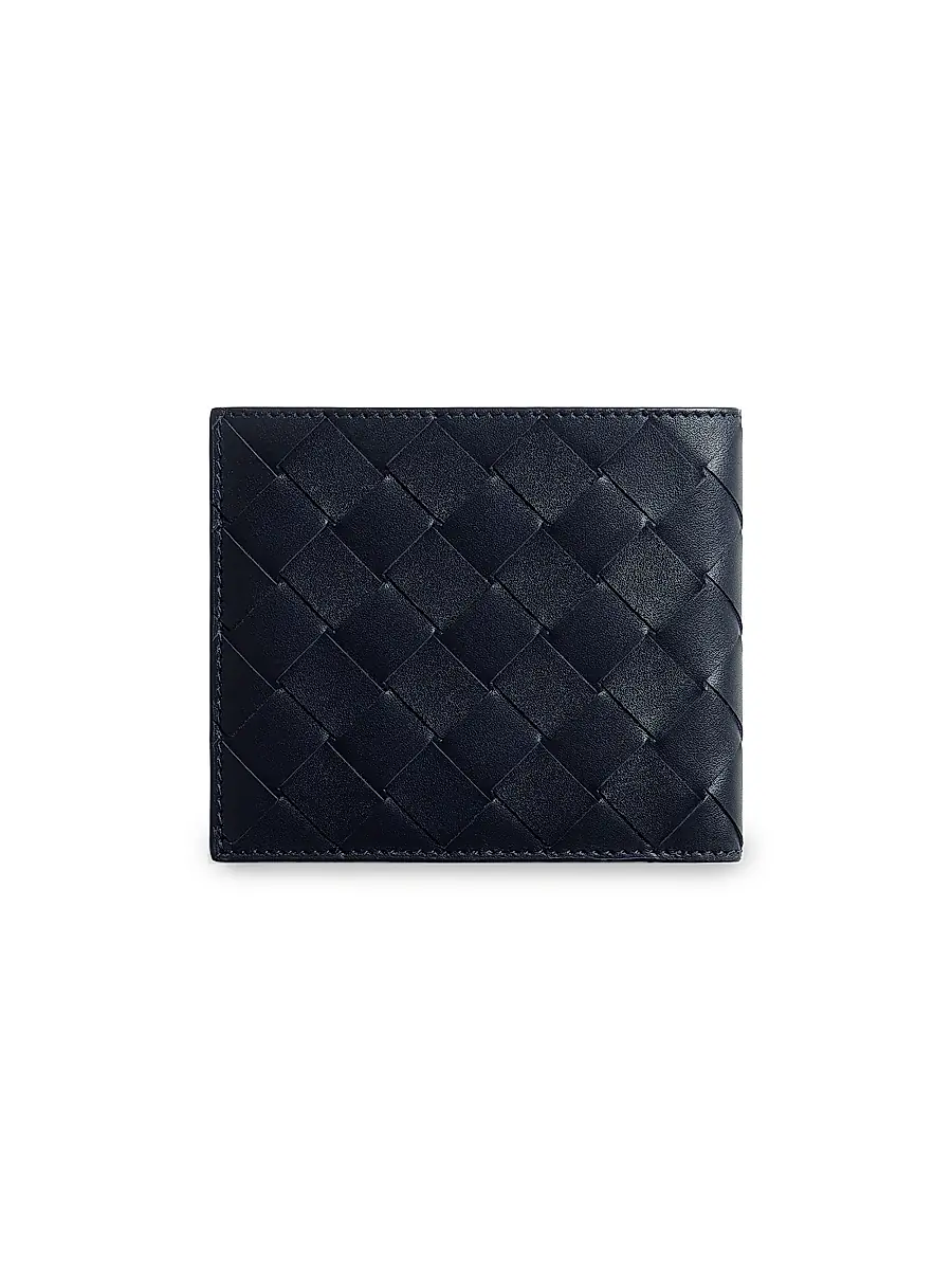 Bottega Veneta Men's Leather Bifold Wallet - Midnight Basalt | Thumbnail 3 Bottega Veneta Men's Leather Bifold Wallet - Midnight Basalt | Thumbnail 3