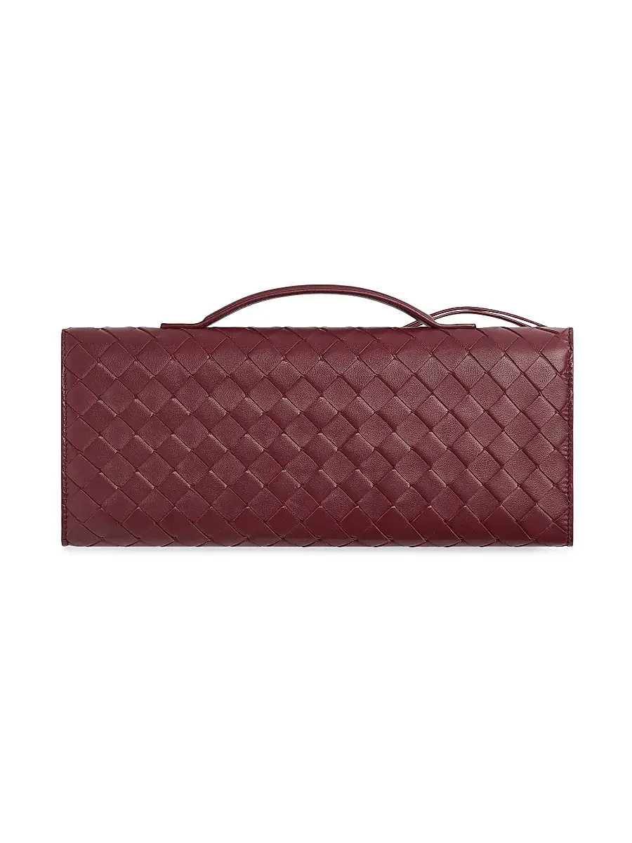 Bottega Veneta Women's Andiamo Intrecciato Leather Top-Handle Clutch - Ecru Muse Brass | Thumbnail 18 Bottega Veneta Women's Andiamo Intrecciato Leather Top-Handle Clutch - Ecru Muse Brass | Thumbnail 18
