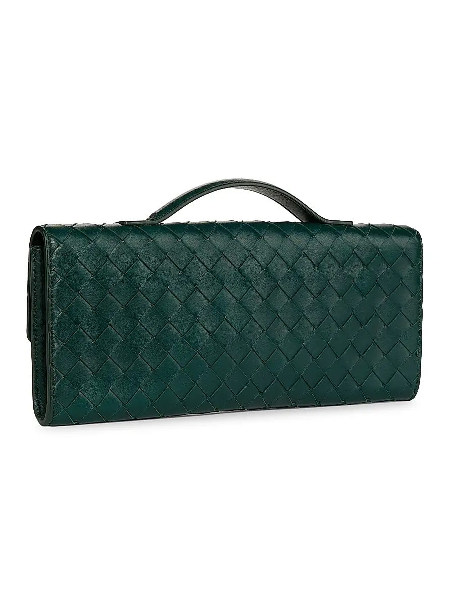 Bottega Veneta Women's Andiamo Intrecciato Leather Top-Handle Clutch - Ecru Muse Brass | Thumbnail 21 Bottega Veneta Women's Andiamo Intrecciato Leather Top-Handle Clutch - Ecru Muse Brass | Thumbnail 21