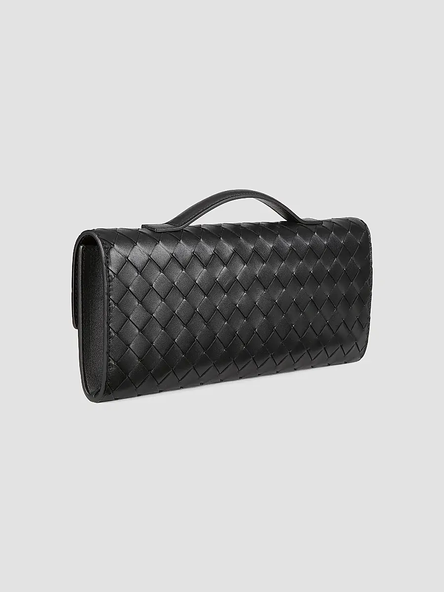Bottega Veneta Women's Andiamo Intrecciato Leather Top-Handle Clutch - Ecru Muse Brass | Thumbnail 34 Bottega Veneta Women's Andiamo Intrecciato Leather Top-Handle Clutch - Ecru Muse Brass | Thumbnail 34