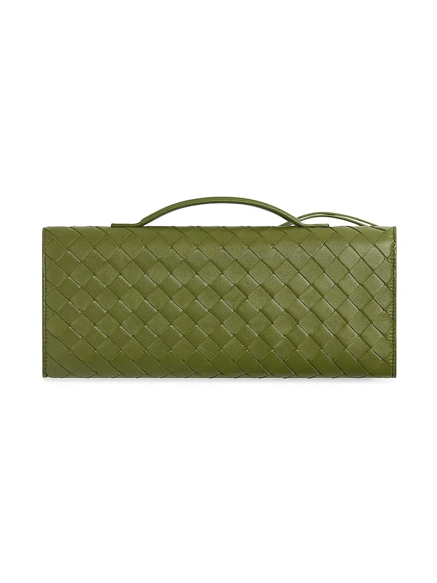 Bottega Veneta Women's Andiamo Intrecciato Leather Top-Handle Clutch - Ecru Muse Brass | Thumbnail 62 Bottega Veneta Women's Andiamo Intrecciato Leather Top-Handle Clutch - Ecru Muse Brass | Thumbnail 62