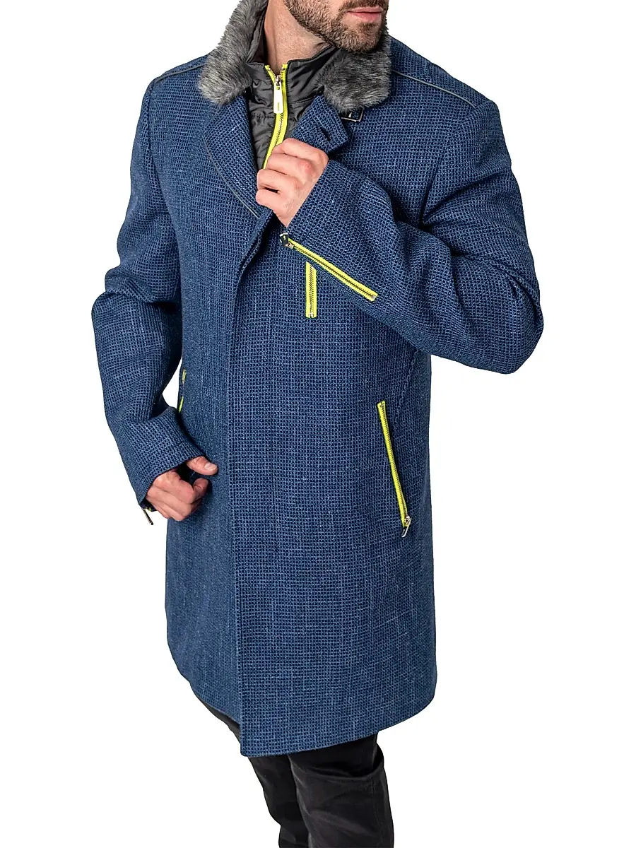 Maceoo Men's Peacoat Captain - Blue | Thumbnail 2 Maceoo Men's Peacoat Captain - Blue | Thumbnail 2