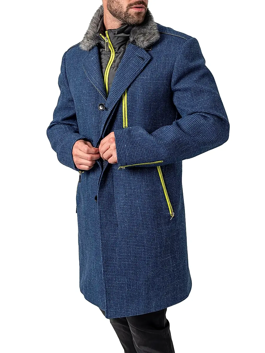 Maceoo Men's Peacoat Captain - Blue | Thumbnail 3 Maceoo Men's Peacoat Captain - Blue | Thumbnail 3