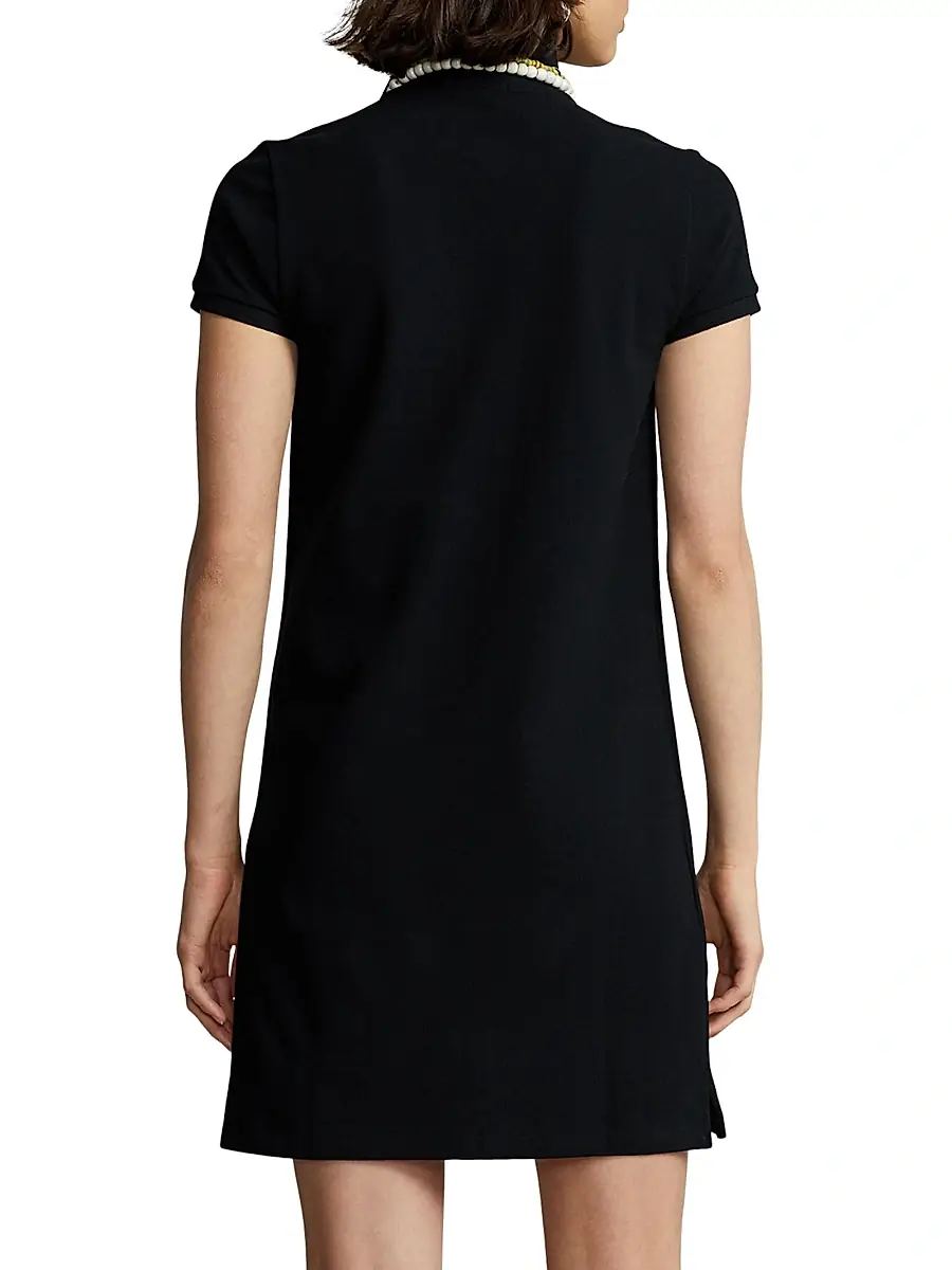 Polo Ralph Lauren Women's Cotton Mesh Short-Sleeve Polo Dress | Thumbnail 4 Polo Ralph Lauren Women's Cotton Mesh Short-Sleeve Polo Dress | Thumbnail 4