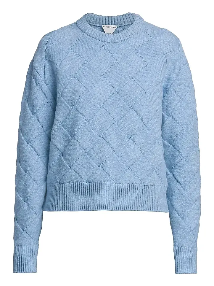 Bottega Veneta Women's Textured Diamond Wool Sweater