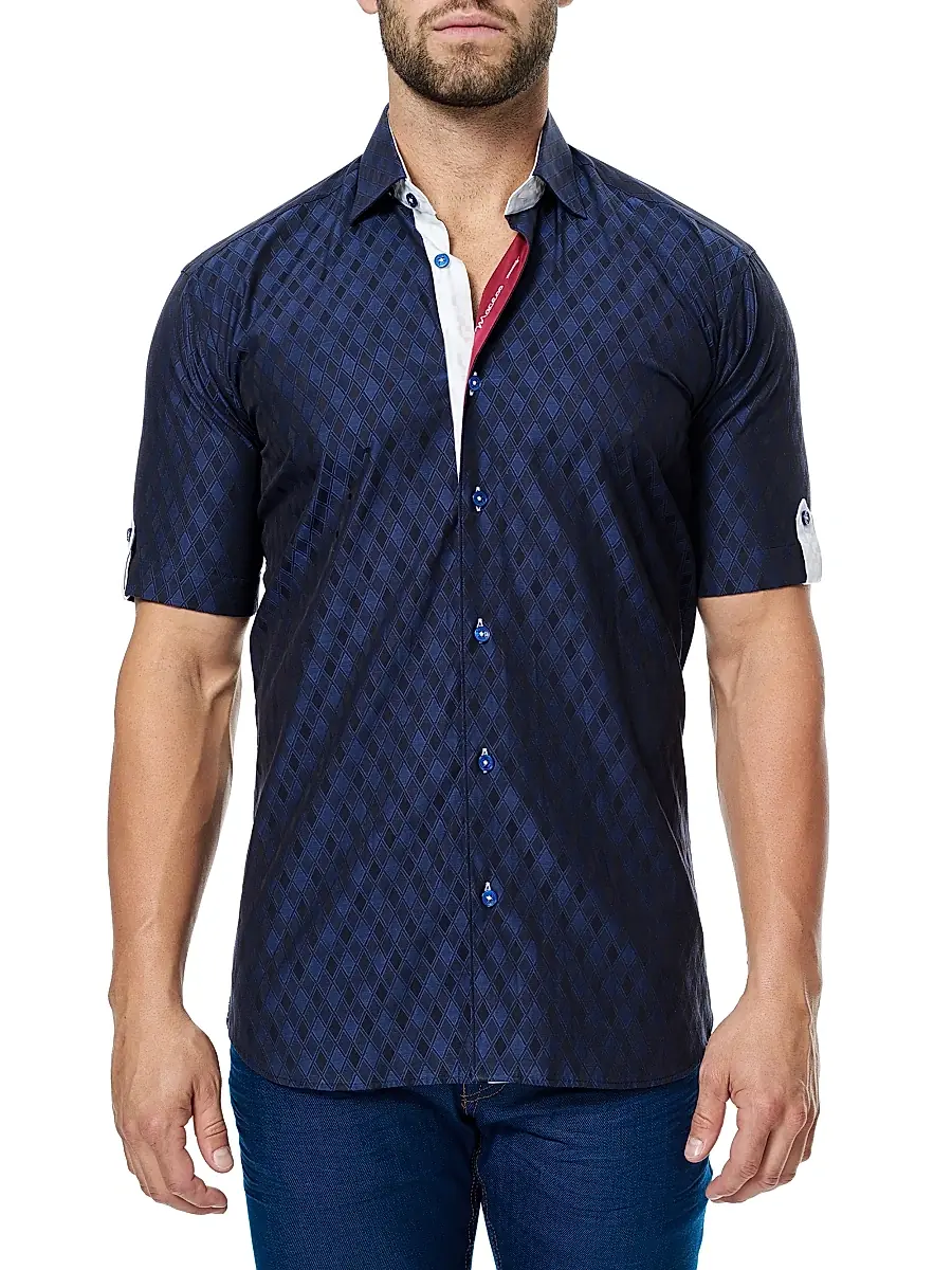 Maceoo Men's Fresh Losange Shirt | Thumbnail 6 Maceoo Men's Fresh Losange Shirt | Thumbnail 6