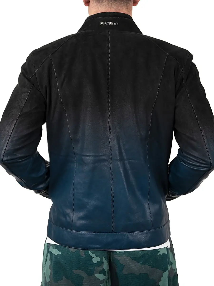 Maceoo Men's Leather Degrade Jacket | Thumbnail 3 Maceoo Men's Leather Degrade Jacket | Thumbnail 3