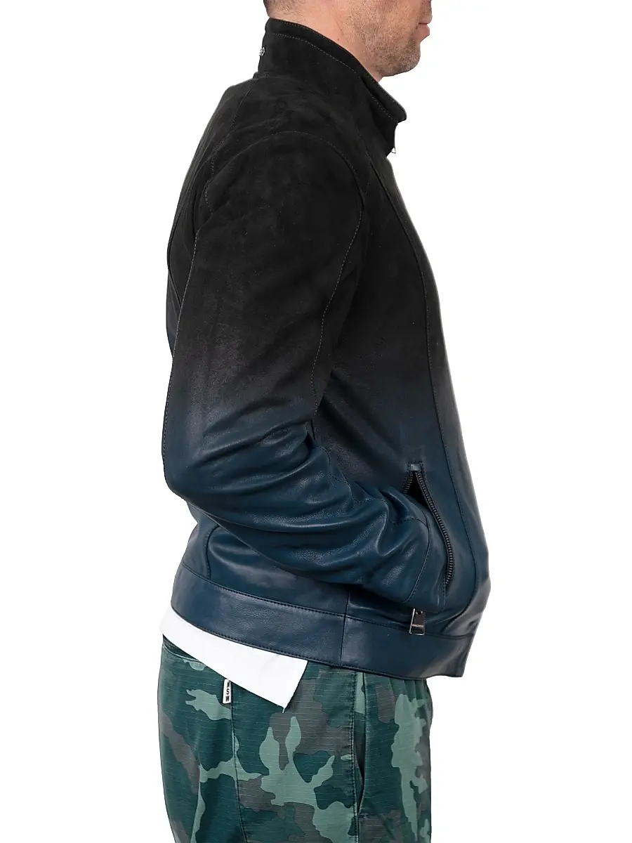 Maceoo Men's Leather Degrade Jacket | Thumbnail 7 Maceoo Men's Leather Degrade Jacket | Thumbnail 7