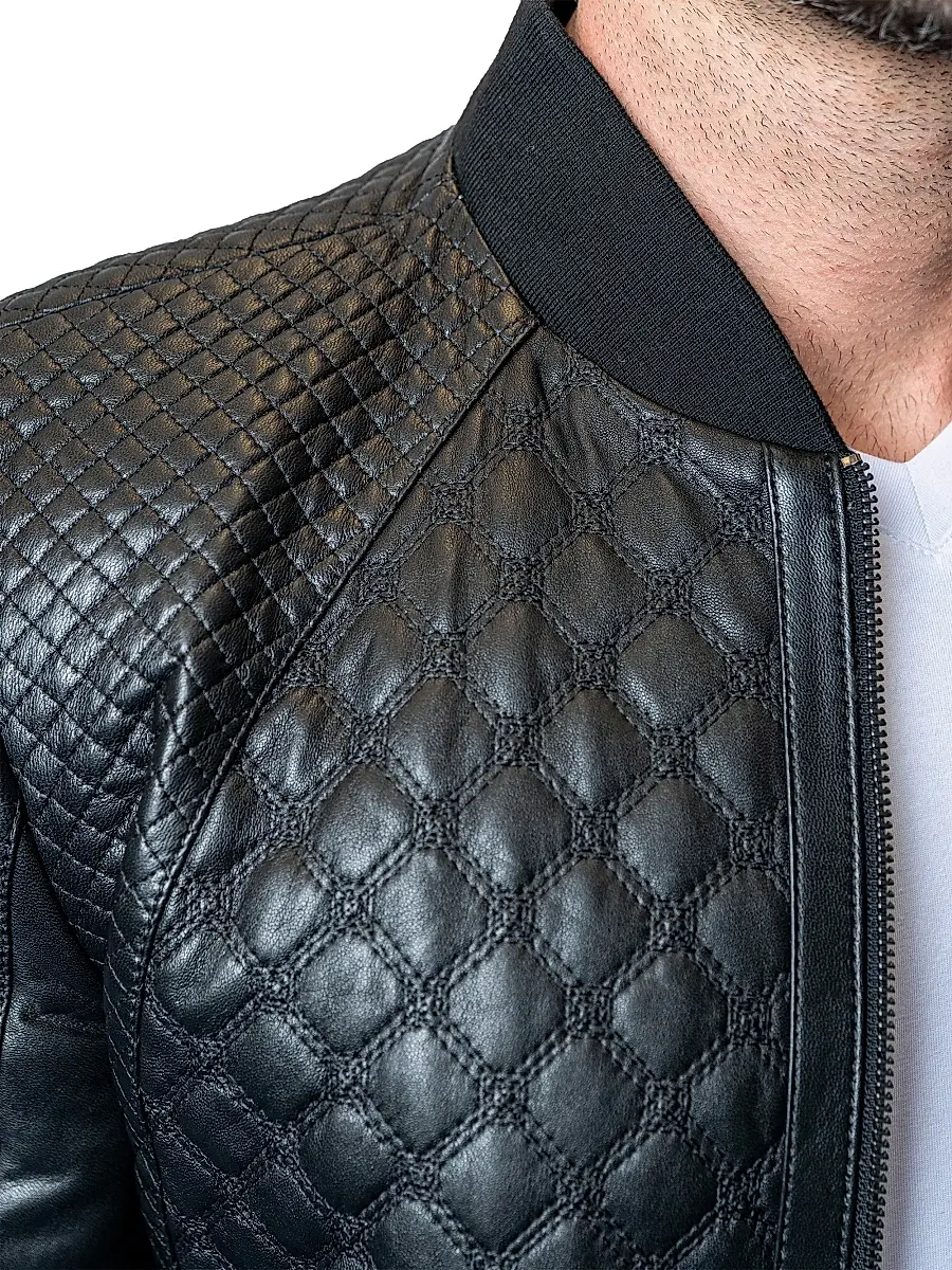 Maceoo Men's Leather Croco Jacket | Thumbnail 8 Maceoo Men's Leather Croco Jacket | Thumbnail 8