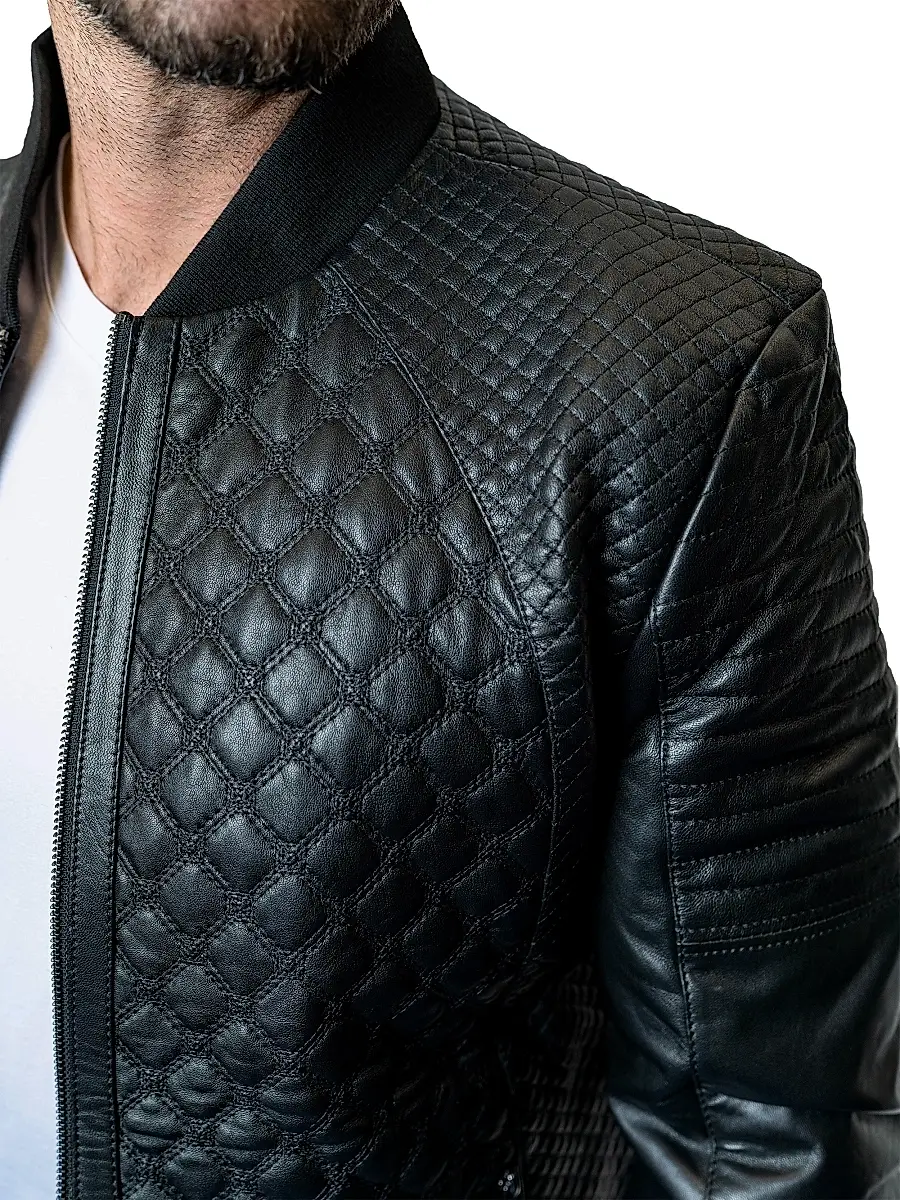 Maceoo Men's Leather Croco Jacket | Thumbnail 9 Maceoo Men's Leather Croco Jacket | Thumbnail 9
