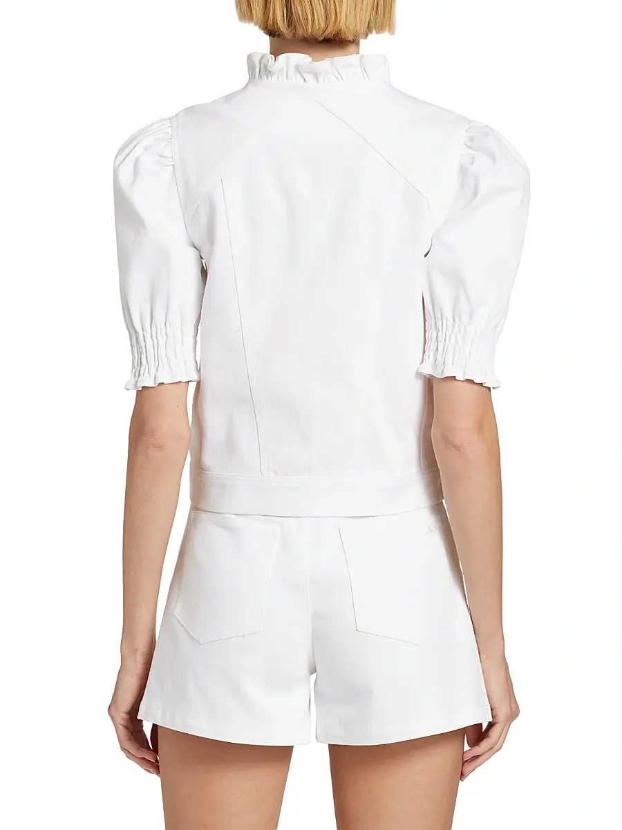 Cinq à Sept Women's Anabella Ruffled Zip Jacket | Thumbnail 5 Cinq à Sept Women's Anabella Ruffled Zip Jacket | Thumbnail 5